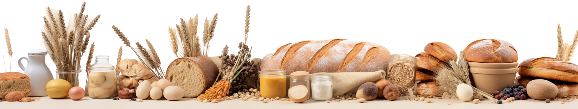 Eine Auslage mit Brot und Brötchen in einer Bäckerei.